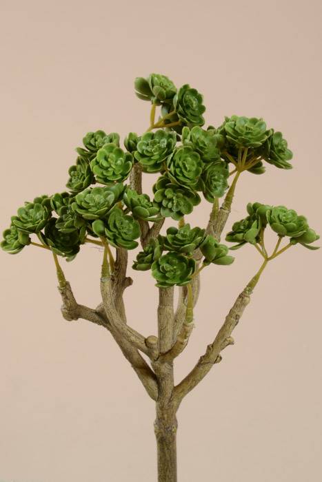 9.5" Artificial Sedum Bush Green