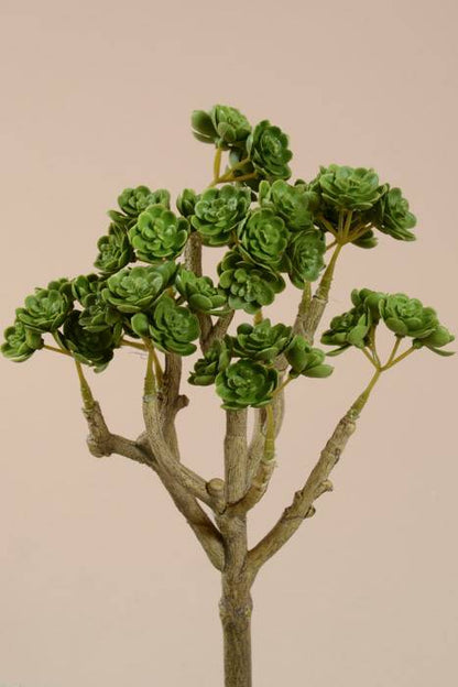 9.5" Artificial Sedum Bush Green