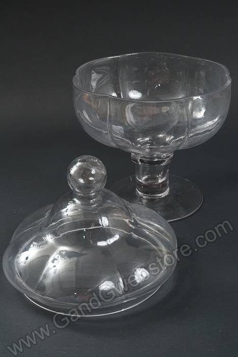 9.75" X 14.5" Footed Terrarium Clear