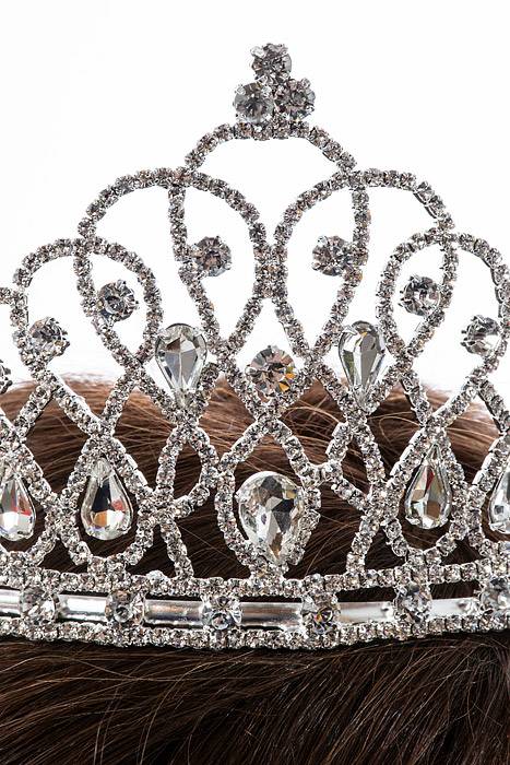 3.5" Rhinestone Tiara Silver