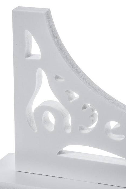 19.75" Carved Letter "s" White