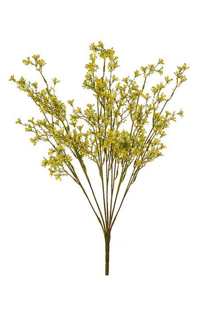 21.5"  Mini Flower Bush Yellow