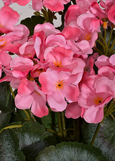 17" Silk Geranium Bush Pink