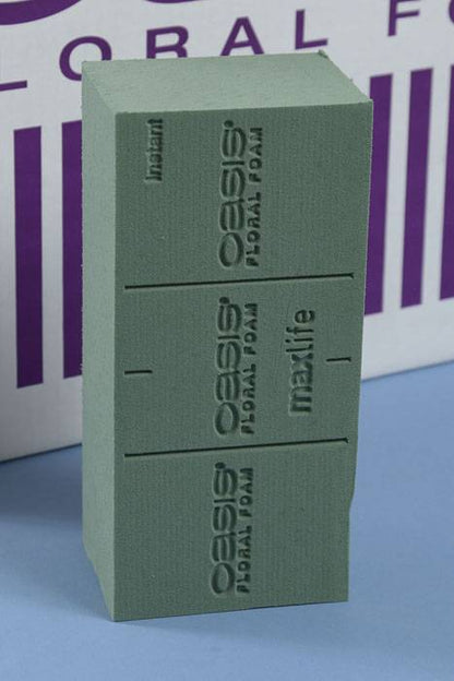 3" X 4" X 9" Oasis Instant Floral Foam Brick Green Cs/48