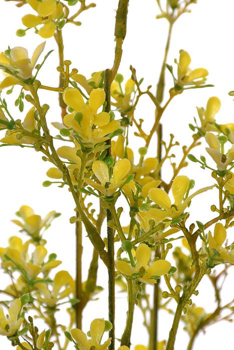 21.5"  Mini Flower Bush Yellow
