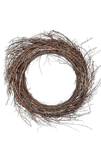 33&quot; Natural Grapevine Wreath Brown