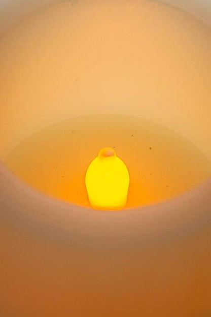 3" X 4" Flameless Candle Ivory
