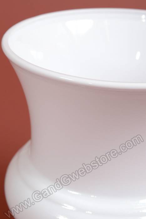 7" X 7.5" Designer Plastic Urn White