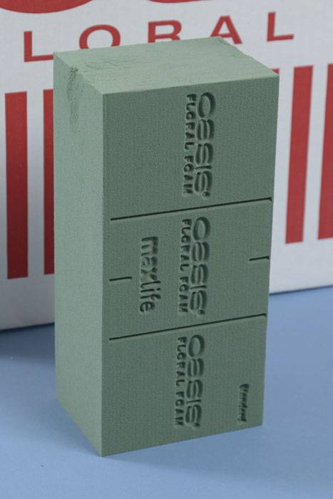 3" X 4" X 9" Oasis Standard Floral Foam Brick Green
