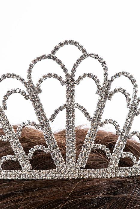 2.75" Rhinestone Tiara Silver