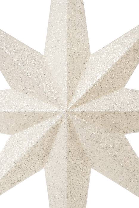 100cm 8-points Star Silver White Glitter
