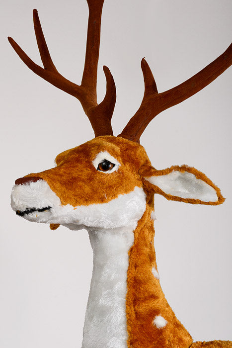 58" Walking Reindeer Brown/White