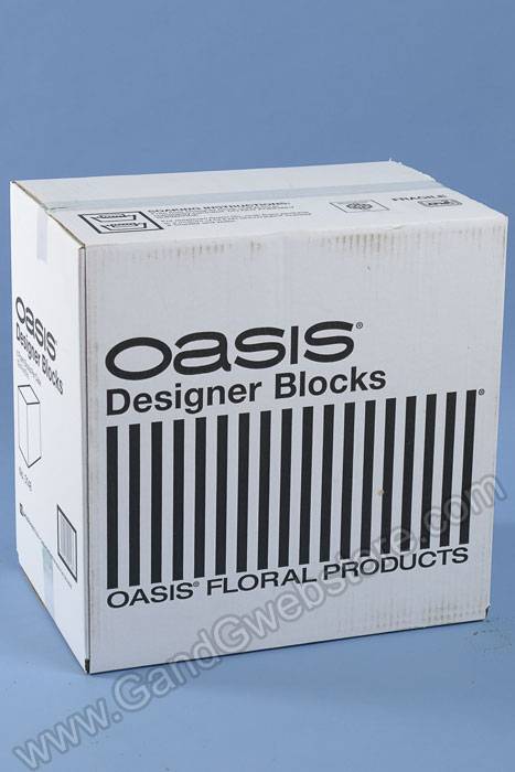12" X 9" X 6" Floral Foam Designer Block Green Pkg/6