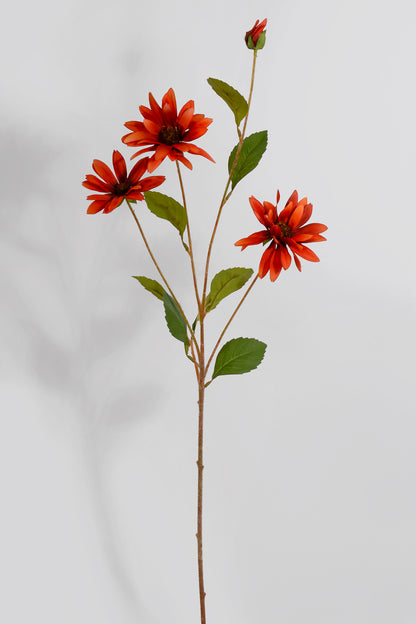 32.5" Artificial Daisy Spray Mustard/Rust
