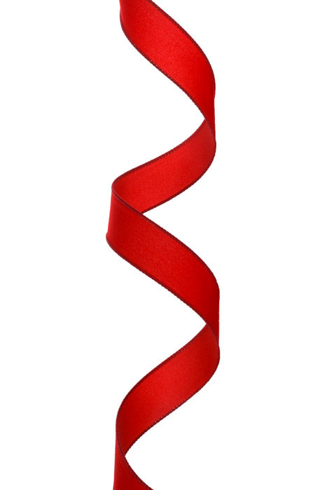 1.5" X 50Yds Wired Velvet Xmas Ribbon (Red)