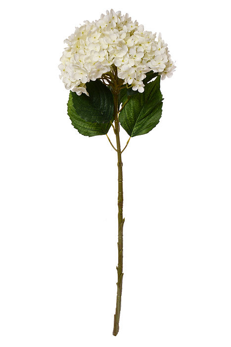 29.5" Silk Hydrangea Spray White