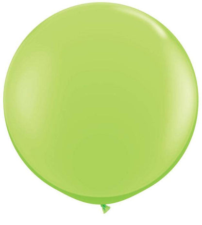 3ft Round Fashion Latex Balloon Lime Green Pkg/2