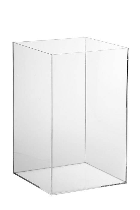 9.75" X 9.75" X 15.75" Acrylic Vase Clear