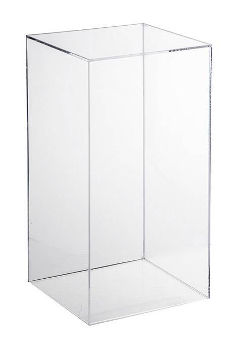 9.75" X 9.75" X 19.75" Acrylic Vase Clear