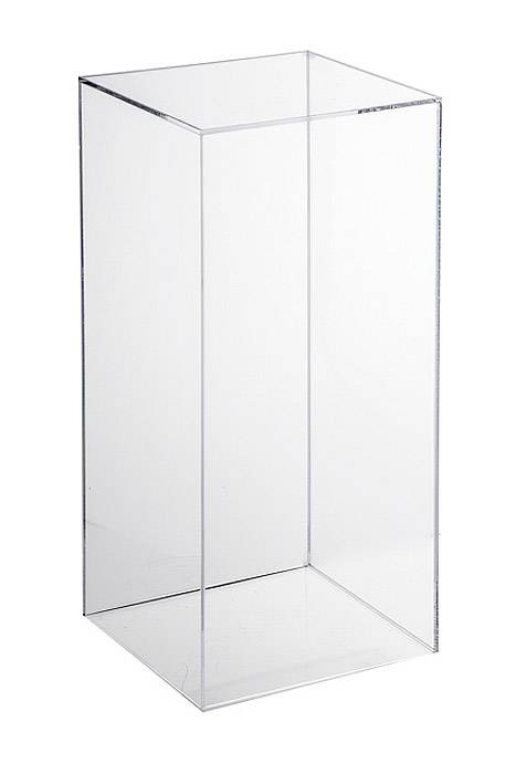 9.75" X 9.75" X 23.5" Acrylic Vase Clear