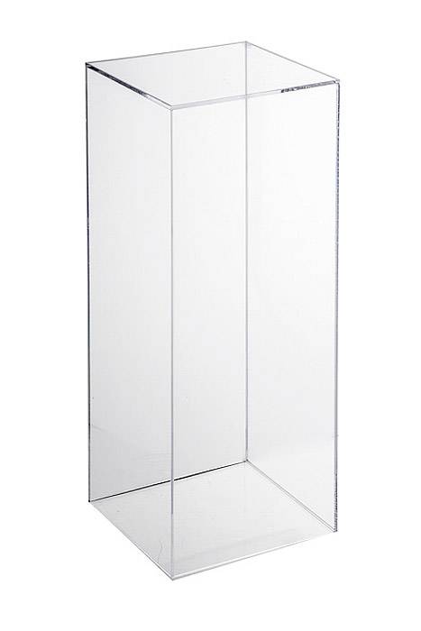 10" X 10" X 27.5" Acrylic Vase Clear