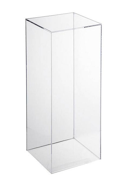 10" X 10" X 27.5" Acrylic Vase Clear