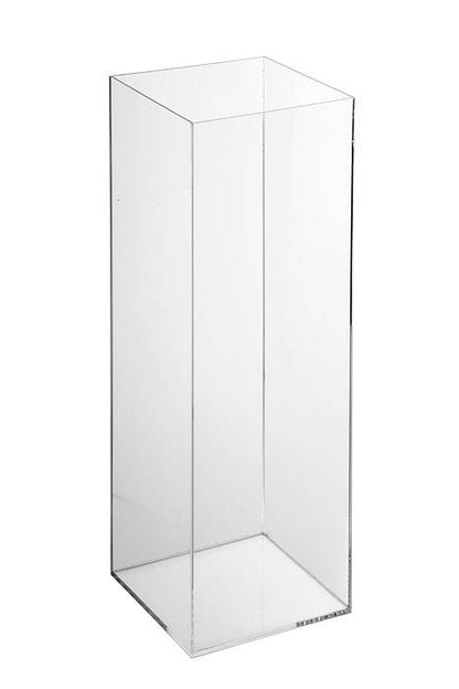 10" X 10" X 31.5" Acrylic Vase Clear