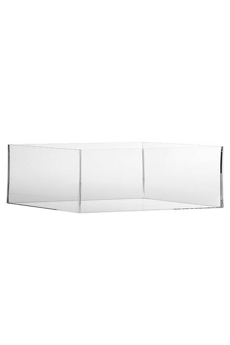 11.75" X 11.75" X 5" Acrylic Vase Clear