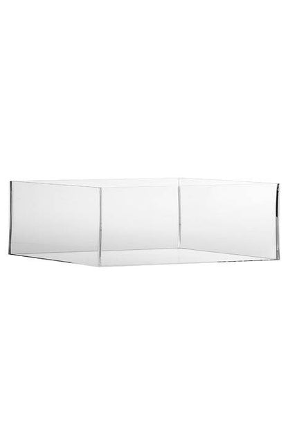 11.75" X 11.75" X 5" Acrylic Vase Clear