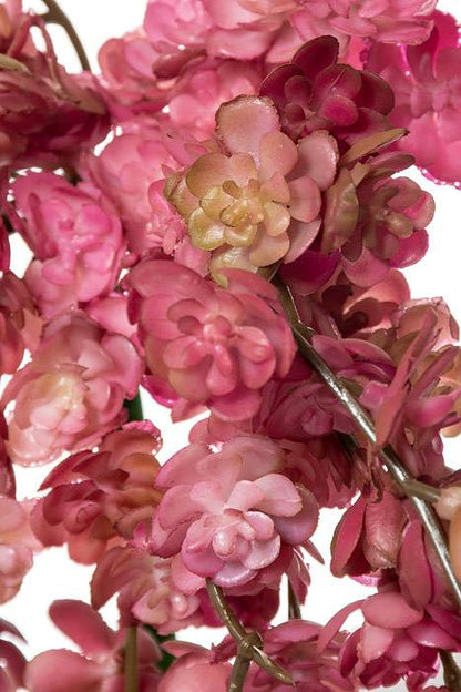 22" Plastic Real Touch Fountain Succulent Vine Pink