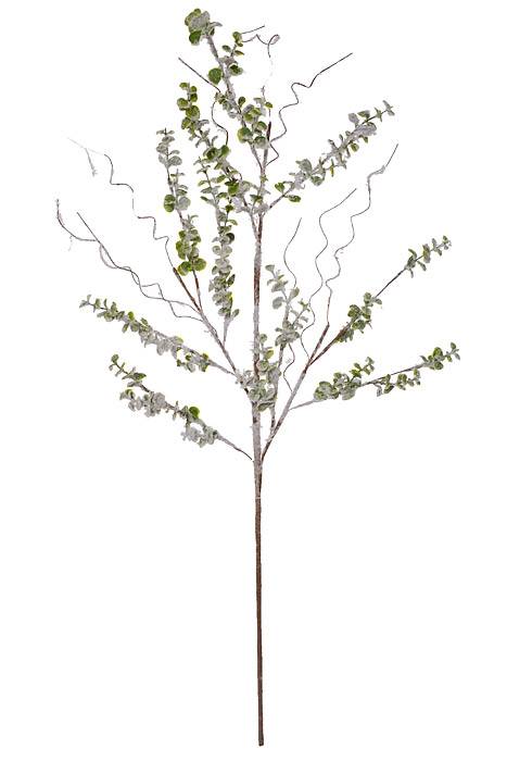 36" Eucalyptus W/Snow Spray Green