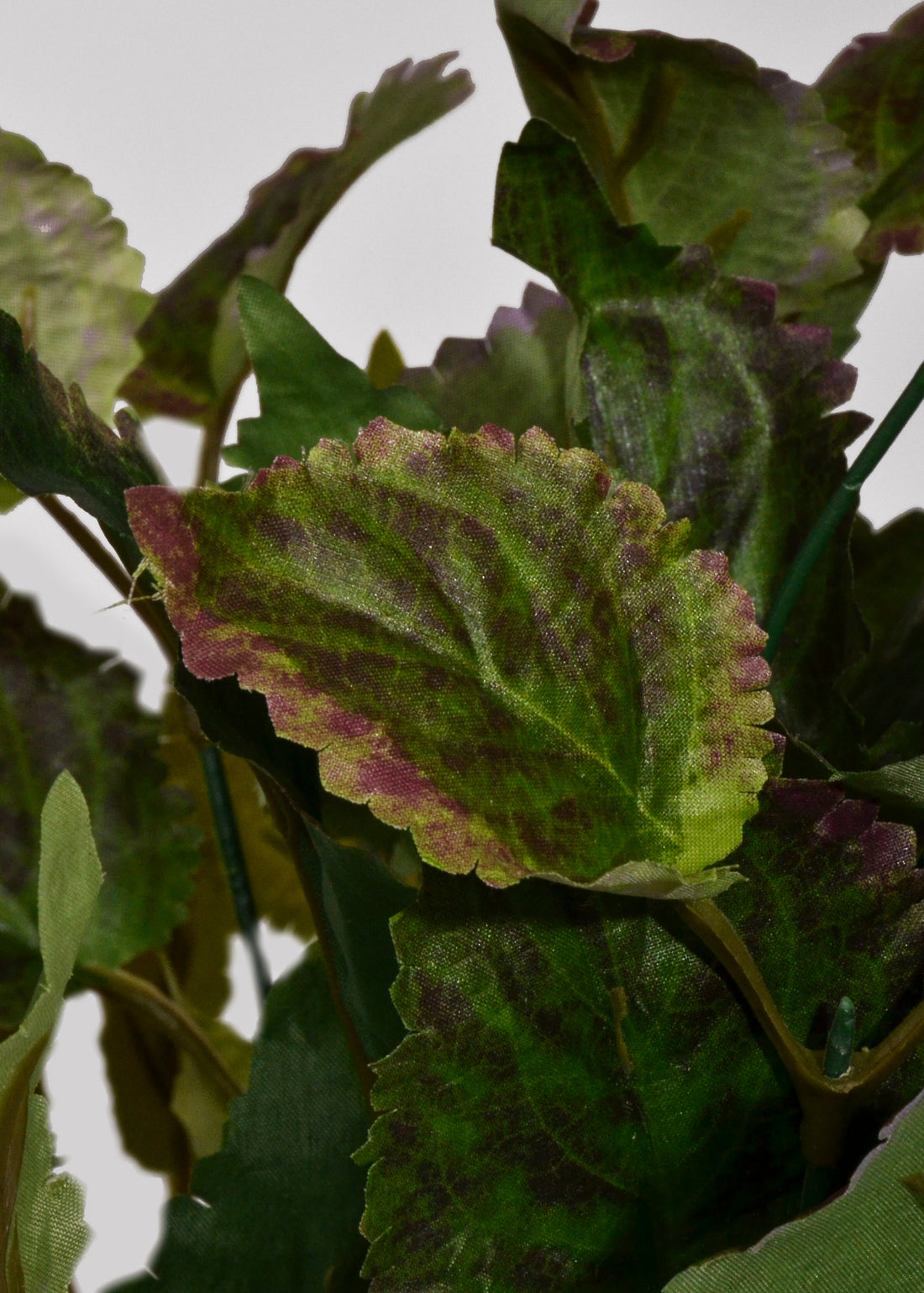 17" Artificial Purple Perilla Bush Green/Purple