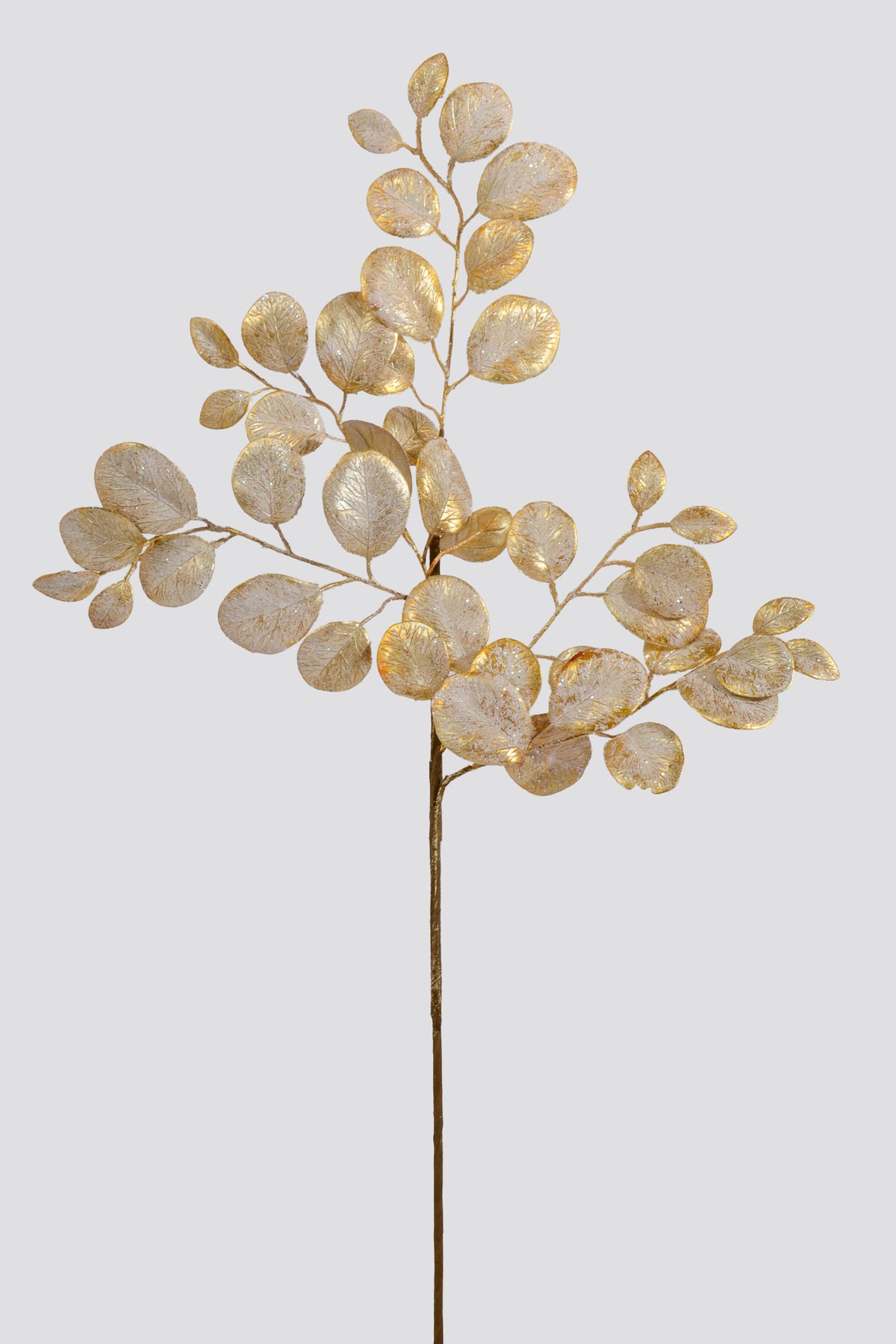29" Eucalyptus Leaf Spray Gold