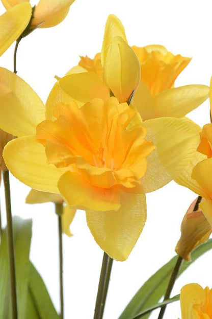 20" Silk Daffodil Bush Yellow