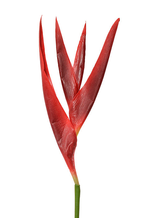 31.5&quot; Artificial Tropical Heliconia Spray Red