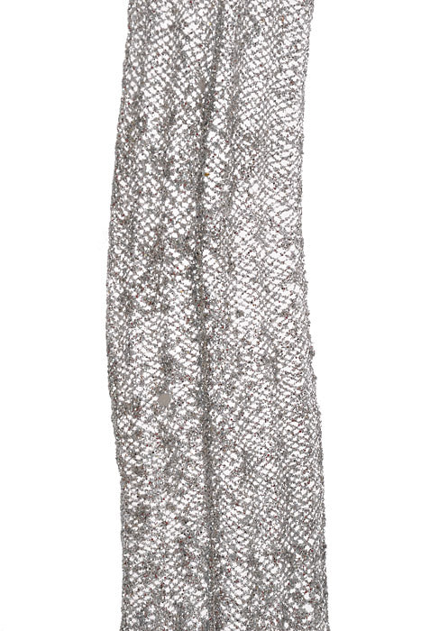 31.5" Glitter Swirl Spray Silver