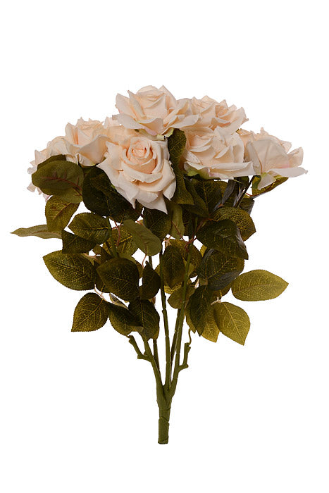 23" Silk Rose Bush Cream