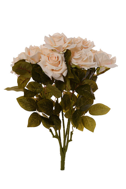 23" Silk Rose Bush Cream