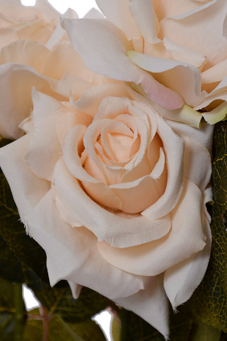 23" Silk Rose Bush Cream