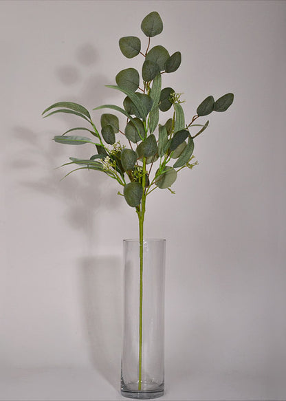 32" Artificial Willow Eucalyptus Spray Green