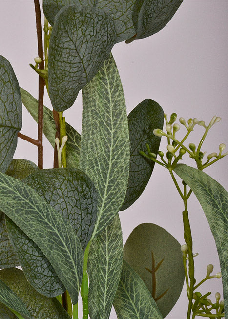 32" Artificial Willow Eucalyptus Spray Green