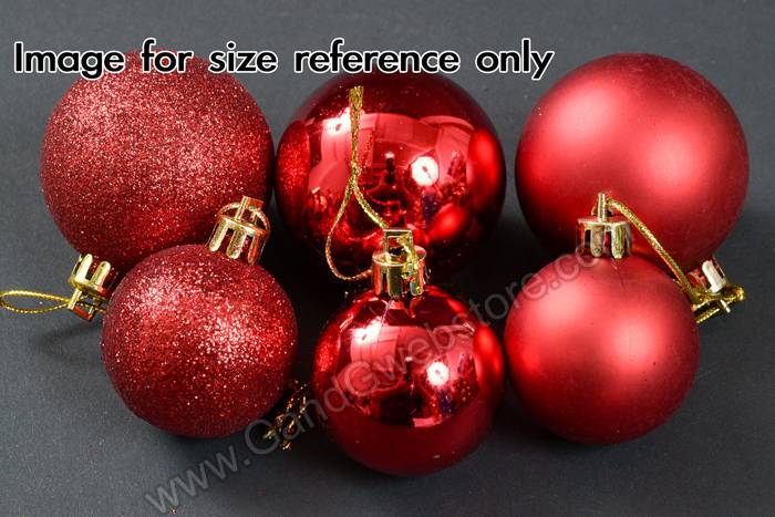 40/50mm Shiny/matte/glitter Plastic Ball Apple Green Pkg/22