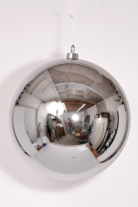 500Mm Ball Ornament Shiny Silver