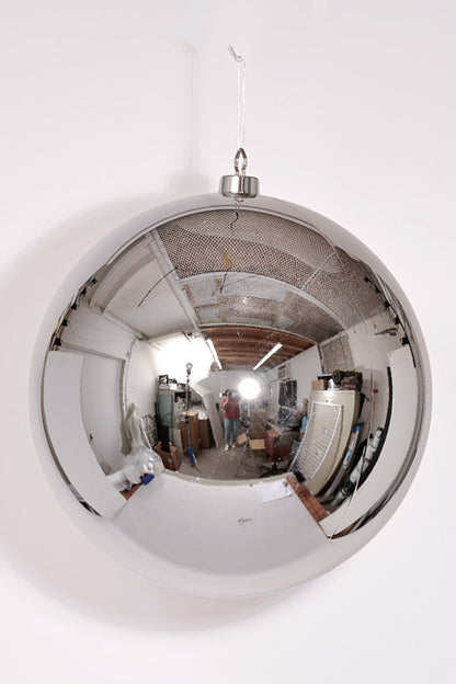 500Mm Ball Ornament Shiny Silver