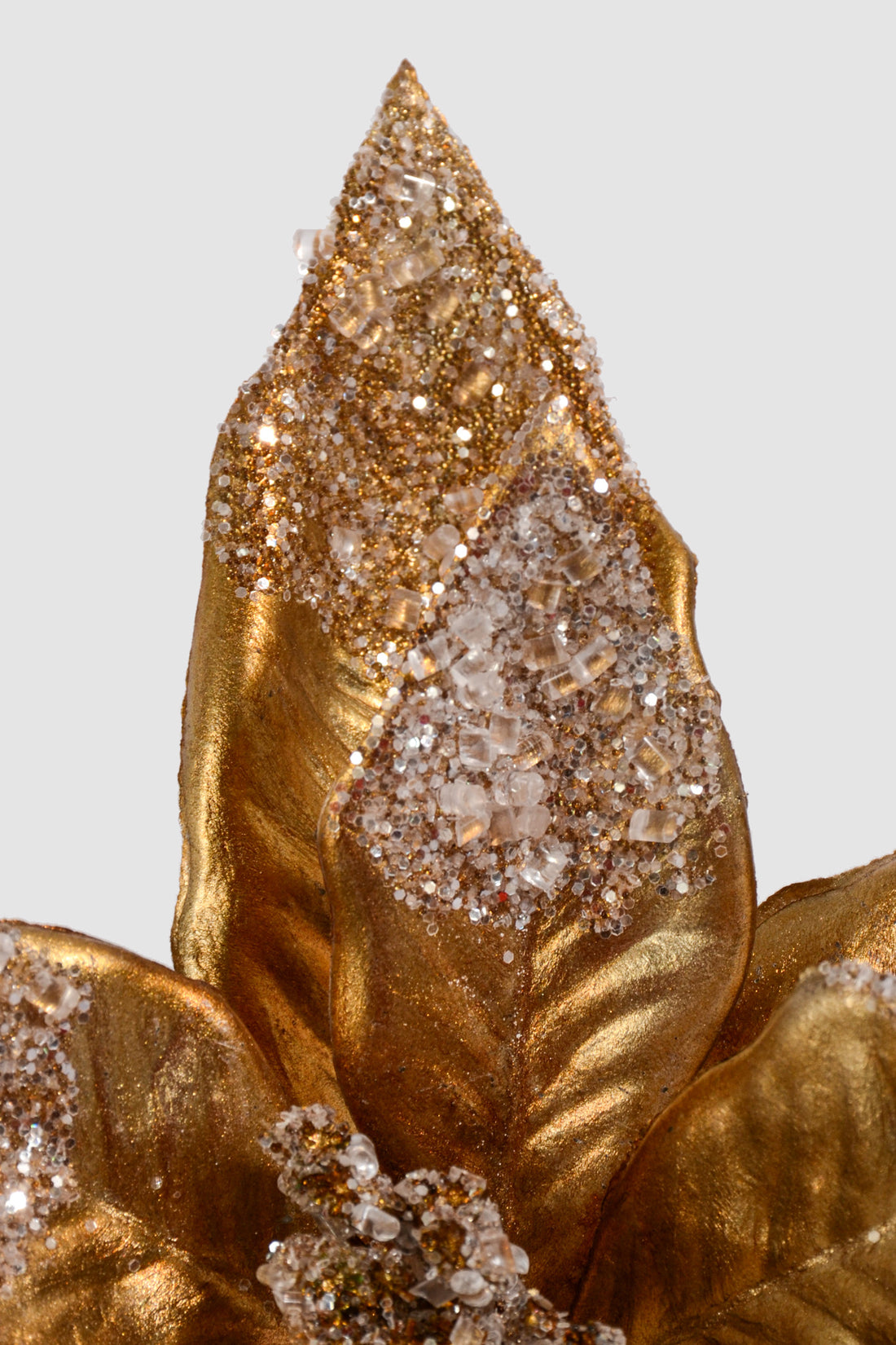 24" Poinsettia Stem Gold