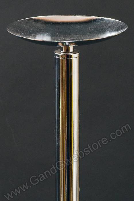28.5&quot; Metal Candle Stand Silver