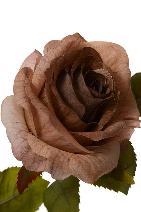24" Silk Rose Spray Taupe