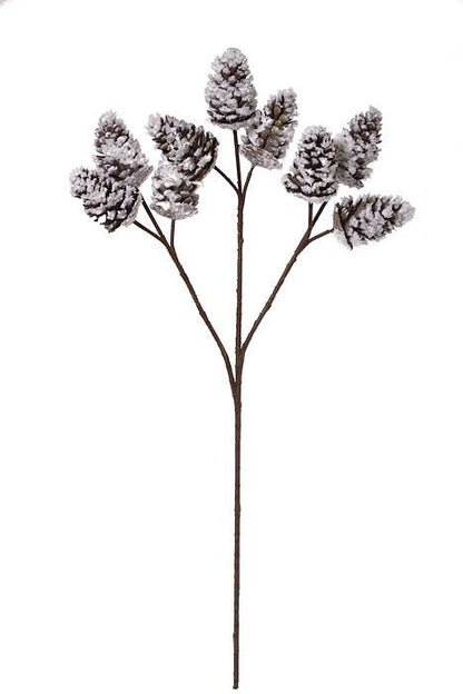 32" Snow Pine Cone White