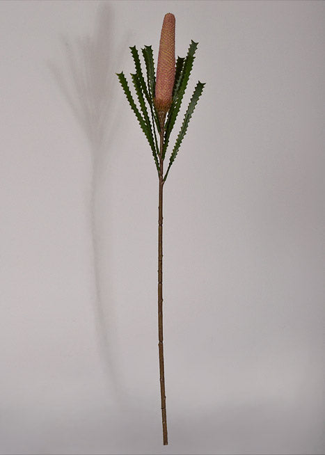 29" Artificial Banksia Spray Pink