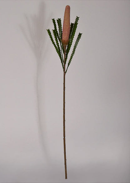 29" Artificial Banksia Spray Pink